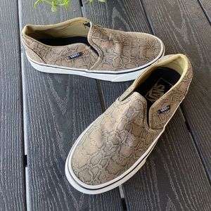 Vans Women's Low-top Trainers Sneaker Snake Kelp Green SZ 6.5